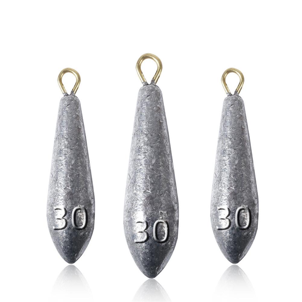 Gota de Lluvia Forma Aerodinámica Pesos de Pesca Plomada de Pesca Para Pesca de Fondo Pesca en el Mar