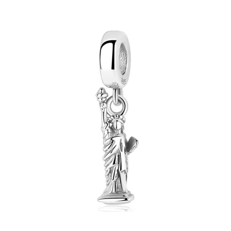 New 925 Silver Angel Sphinx God Of Wealth Buddha Pendant Charm For Bracelet DIY Jewelry Gift