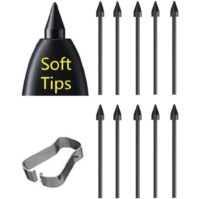 2Pcs Galaxy Tab S8 Stylus Pen Replacement for Samsung Galaxy Tab S8/S8+/S8 Ultra 5G All Verisons/Black, WithoutBluetooth