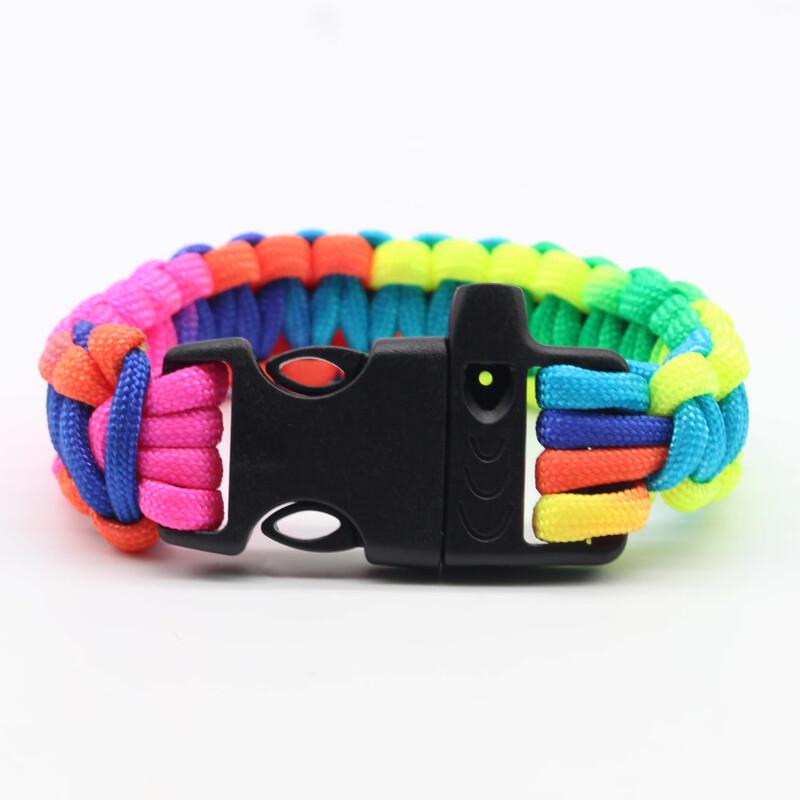 Linpan Whistle Paracord Survival Bracelet