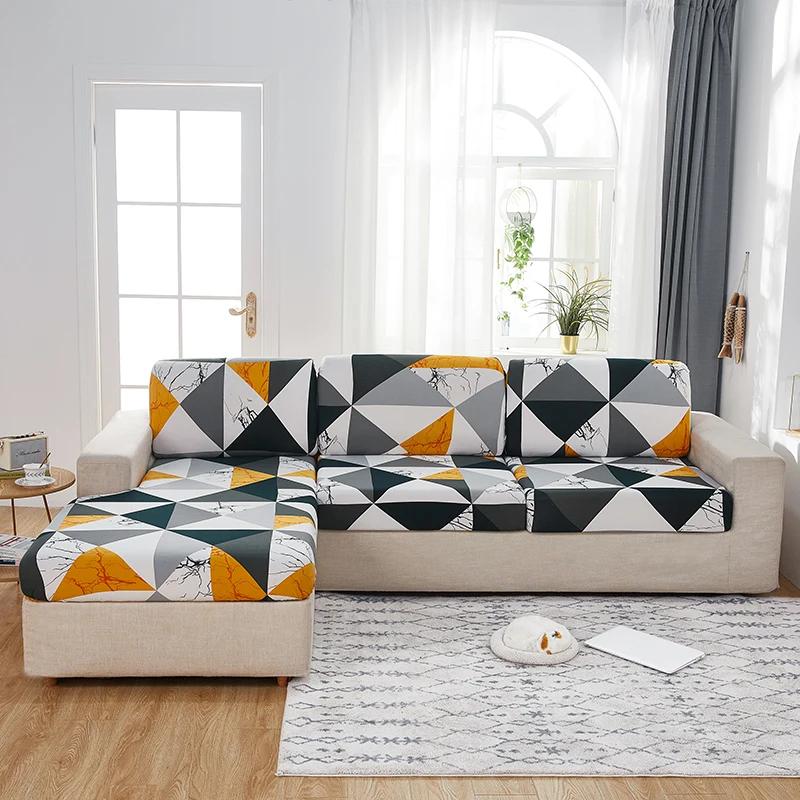 Elastic Sofa Cushion Cover Anti-Dust Sofa Cover For Living Room Pets Kids Seat Cover Chaise Longue Corner L Shape Sofa Slipcover