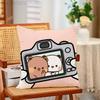 Cute BBubu Dudu Pillow Cases for Bedroom Living Room Sofa Home Decor Polyester Cushion Cover with Zipper