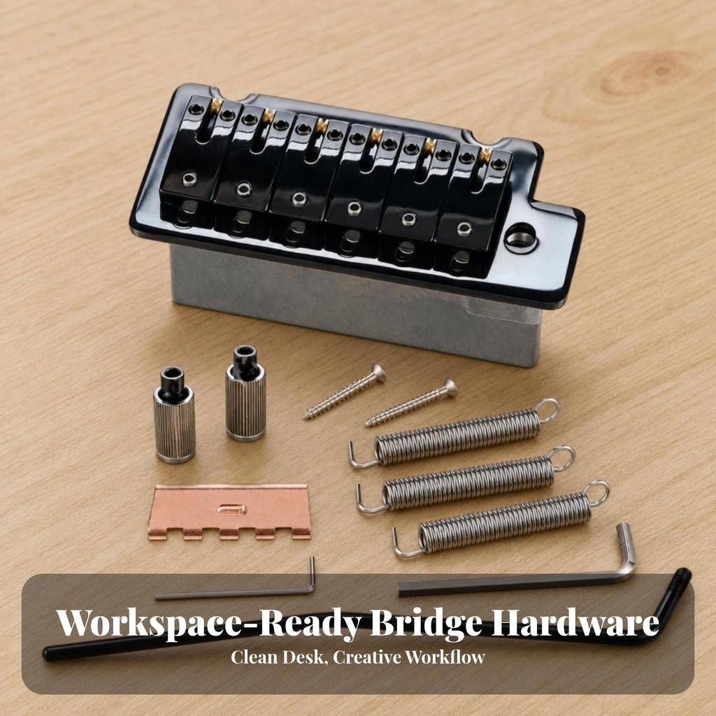 Tremolo Bridge Assembly Standard Hardware Complete for Guitarists