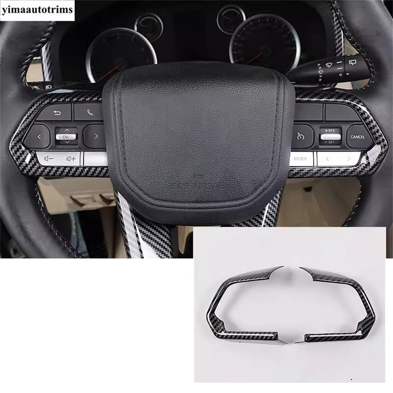 ABS Car Steering Wheel Button Decorative Sequ Cover Trim Accessories Interior For Toyota Land Cruiser 300 LC300  - 2025