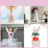 Bunny Resin Art With Angel And Candle For Easter Mothers Day Home Decoration