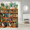 Dziecięca Boho Kwiatowa Zasłona Prysznicowa Boho Regał Zasłona Prysznicowa Kaktus Rośliny Botaniczne Zestaw Zasłon Prysznicowych do Łazienki Chłopcy