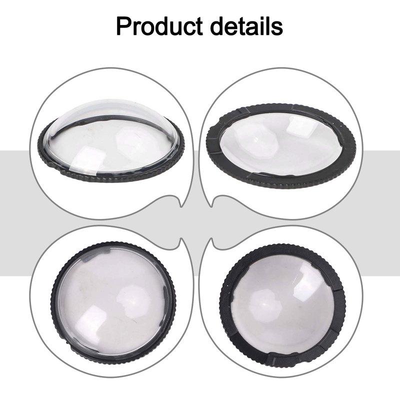 2pcs Lens Guards PC Len Protective Mirror For Insta360 X5 Camera Cap Protector Cover Rotating Protective Sports Camera Accessory