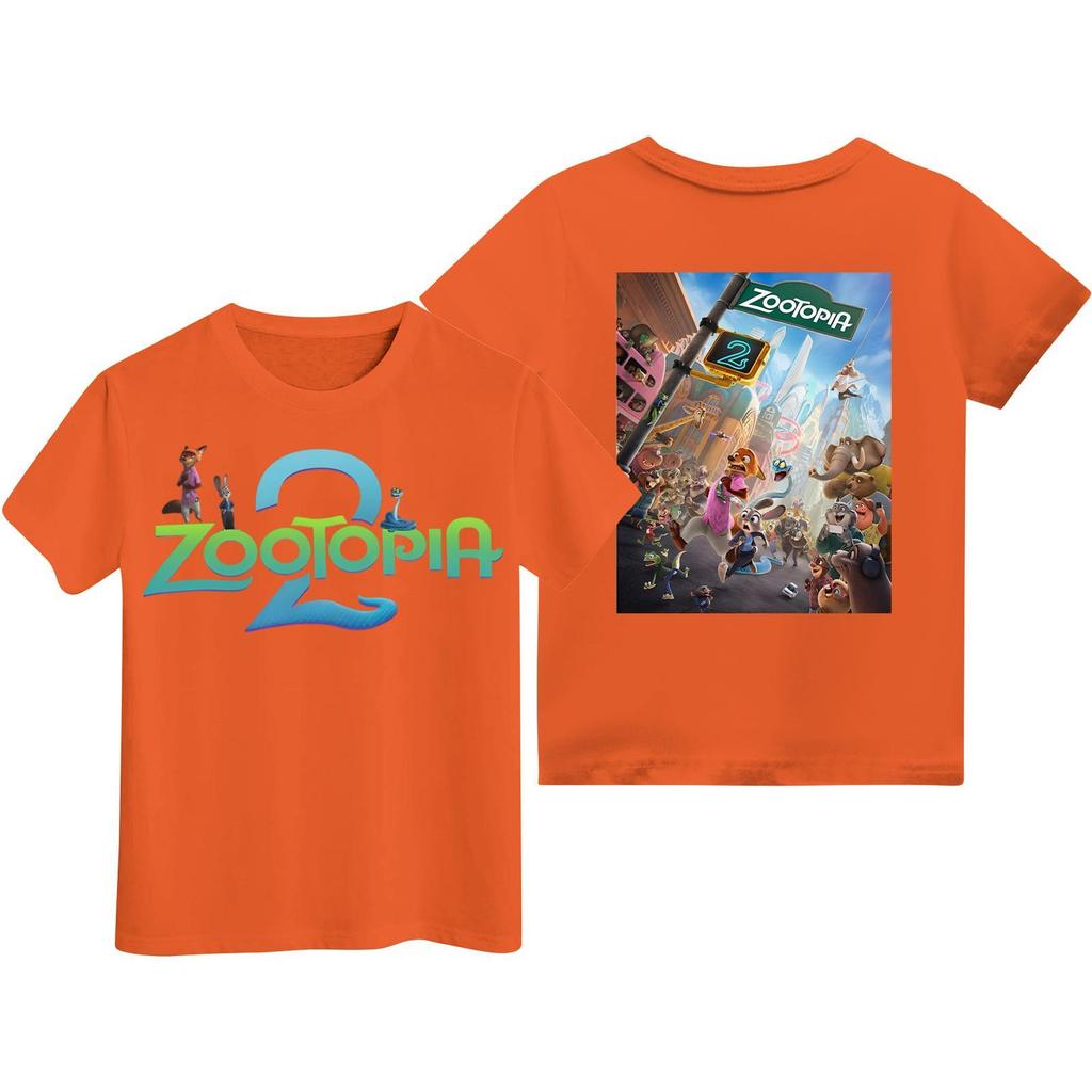 Children's Casual Fashion Cartoon Print Short-sleeved T-shirt Top