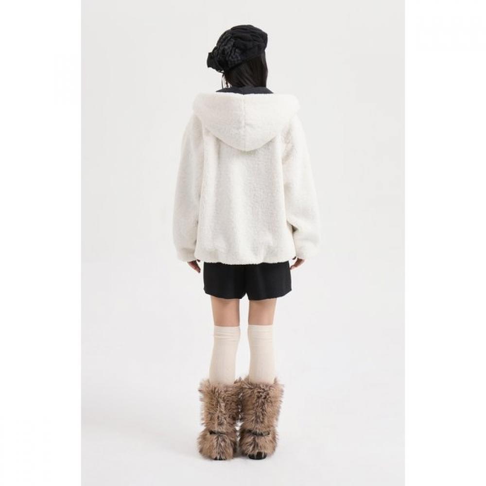 Lucky Chouette Hooded Faux Fur Jumper Lqoaw25200