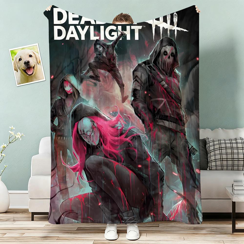 Dead by Daylight Throw Lightweight 240g Flannel Blanket Soft Skin-friendly for Summer Cooling 75x90cm