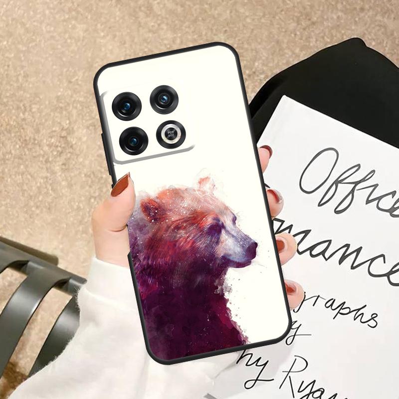 Cute Cartoon Bear Case For OnePlus 15 15R 13R 13 13T 12 12R 11 10 Pro 10T 8T Nord 5 CE 3 2 4 Lite N20 N30 Cover