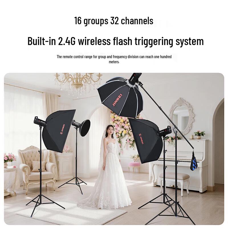 JINBEI DPX400II Studio Flash Light with Octagonal Softbox