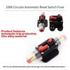 Car Audio 100 Amp Resettable Fuse Circuit Breaker Car Protect For Audio System Fuse For Car Audio Amps Protection Fuse