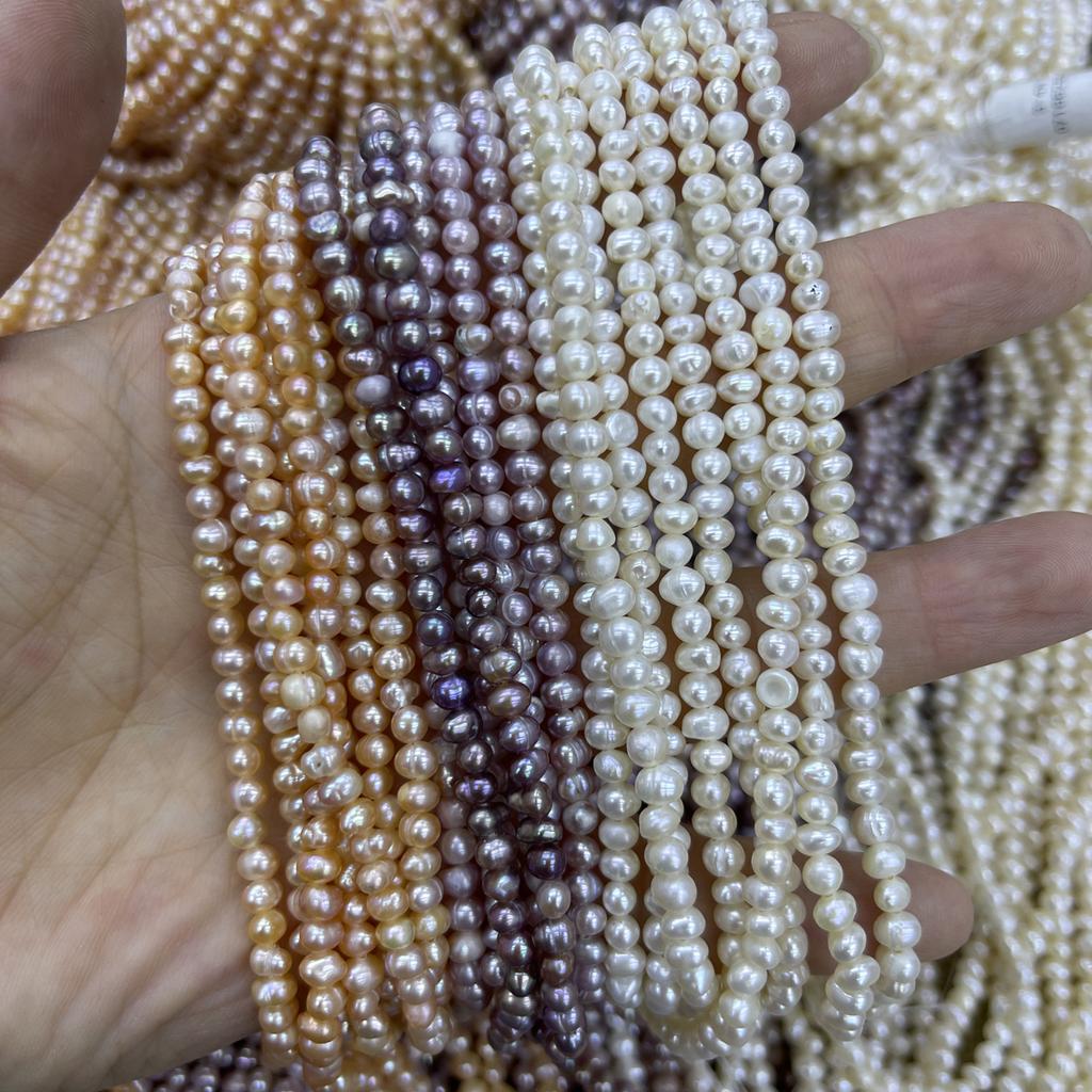 1String, Artificial Pearl Beads for DIY Necklace, Bracelet, Anklet, Accessories, Jewelry Making, Bridal Bridesmaid Crafts, Wedding Gift for Women 36cm