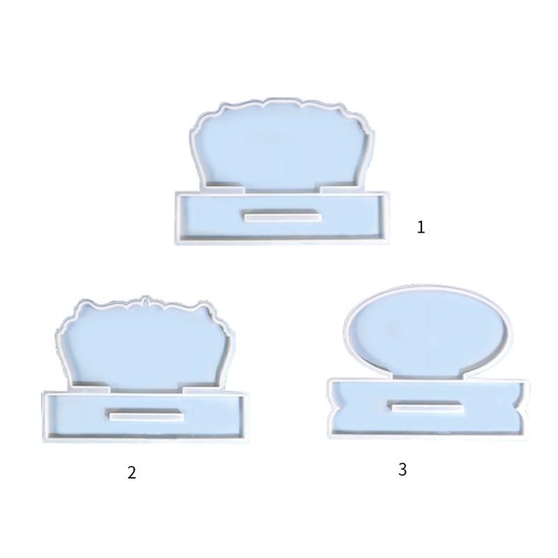 Photo Frame Resin Mold Silicone Big Picture Frame Silicone Mold for Epoxy Resin Wave/Round Mold for DIY Home Table Décor