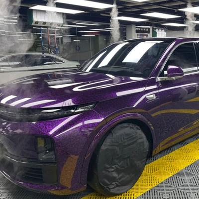 20/50cm X152cm PET Carbon Fiber Car Stickers Purple Crystal Vinyl Film Car Wrap Decal Auto Tuning Covers for Car Accessories