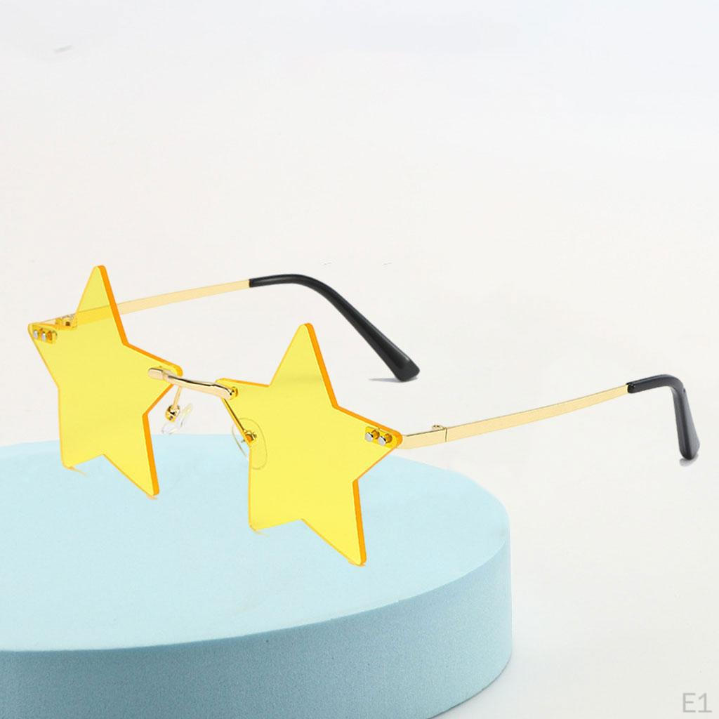 For Men Women Irregular Personality Shopping Traveling Unique Shades Eye Glasses Frameless Colorful