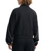 Fila White Trendy Casual Cool Versatile Short Collar Warm Knitted Jacket Women Jacket F11W533503F-BK