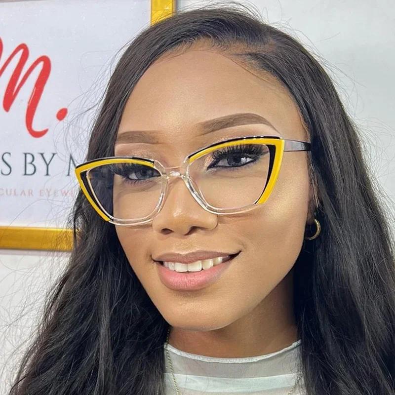 Cute Square Women Men Glasses Stylish Brand Designer Transparent Clear Optical Eyeglasses Fashion Frames