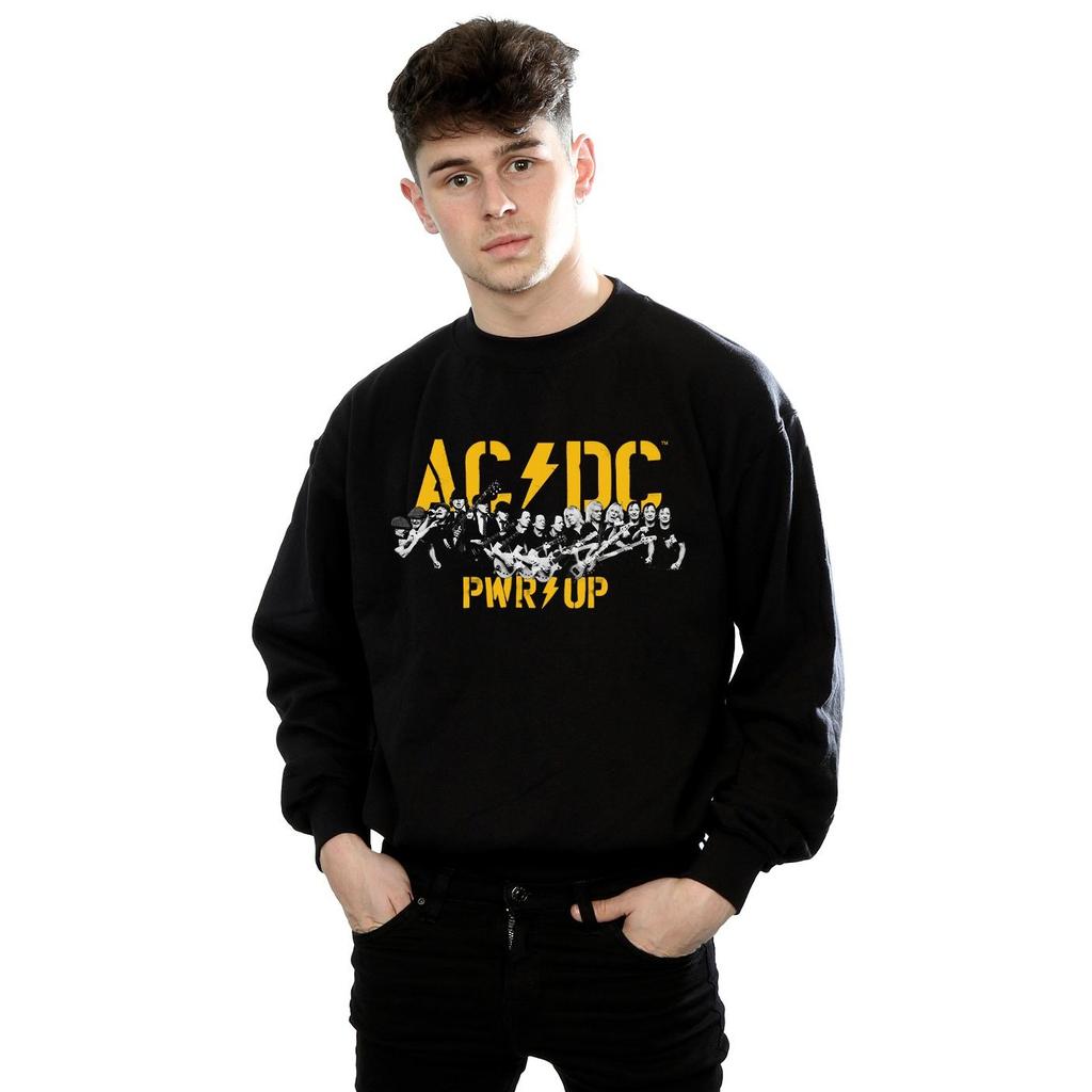 AC/DC Mens PWR UP Portrait Motion Sweatshirt