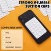 6 Random Colors Multi-Functional Silicone Suction Cup Pad for Various Cell Phones - Non-Slip Square Pad with 24 Suction Cups