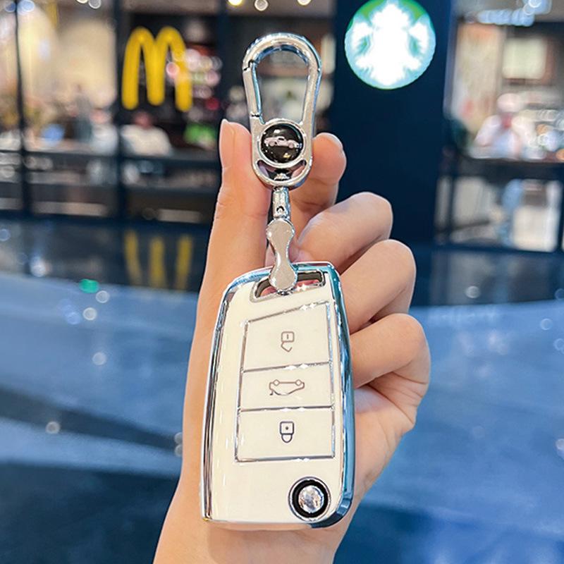 Volkswagen Passat Key Cover for 2017/18 Models - Dedicated SAIC Passat Car Key Shell with Buckle