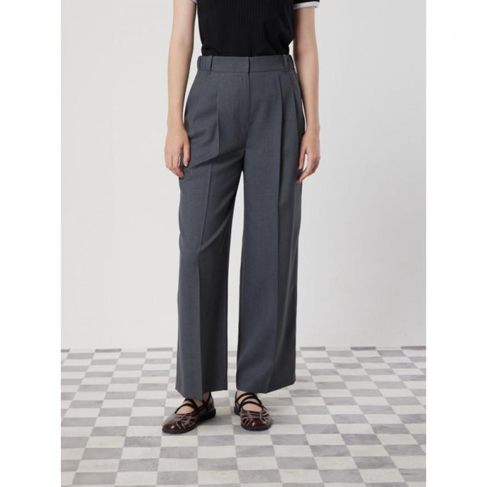 Cc Collect. Back Banding Two Tuck Wide Pants C252msa033