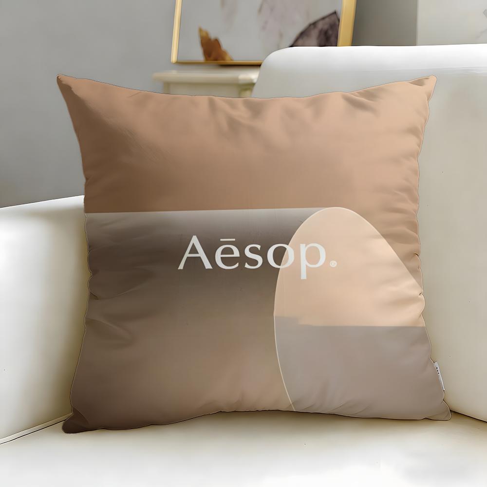 classic skincare brand Aesop Cushion Cover Soft & Easy-Wash Pillow Case – Versatile for Couch, Bed, Travel and Office