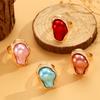 Retro Exaggerated Baroque Irregular Color Pearl Open Ring Cross-Border European American Niche Light Luxury Versatile Ladies Hand Ornament