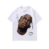 Mens Oversized Retro Hip Hop Long Sleeve T-Shirt Cotton Loose Fit Streetwear Tee