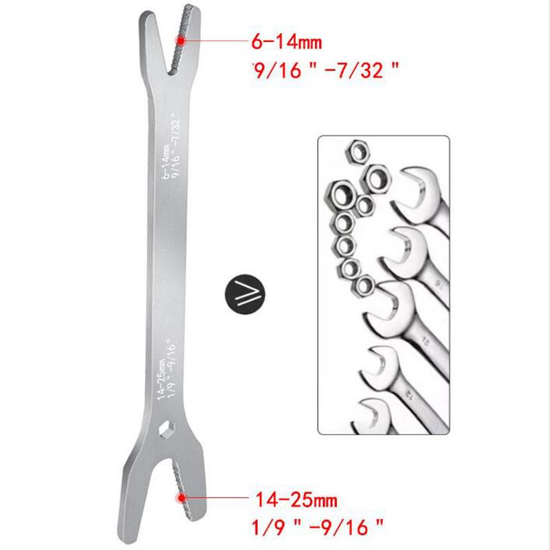 Multifunctional Wrench Self Adjustable Wrench Double Ended Wrench for 6-25mm/3-17mm Nut Repair Tool 150mm/250mm