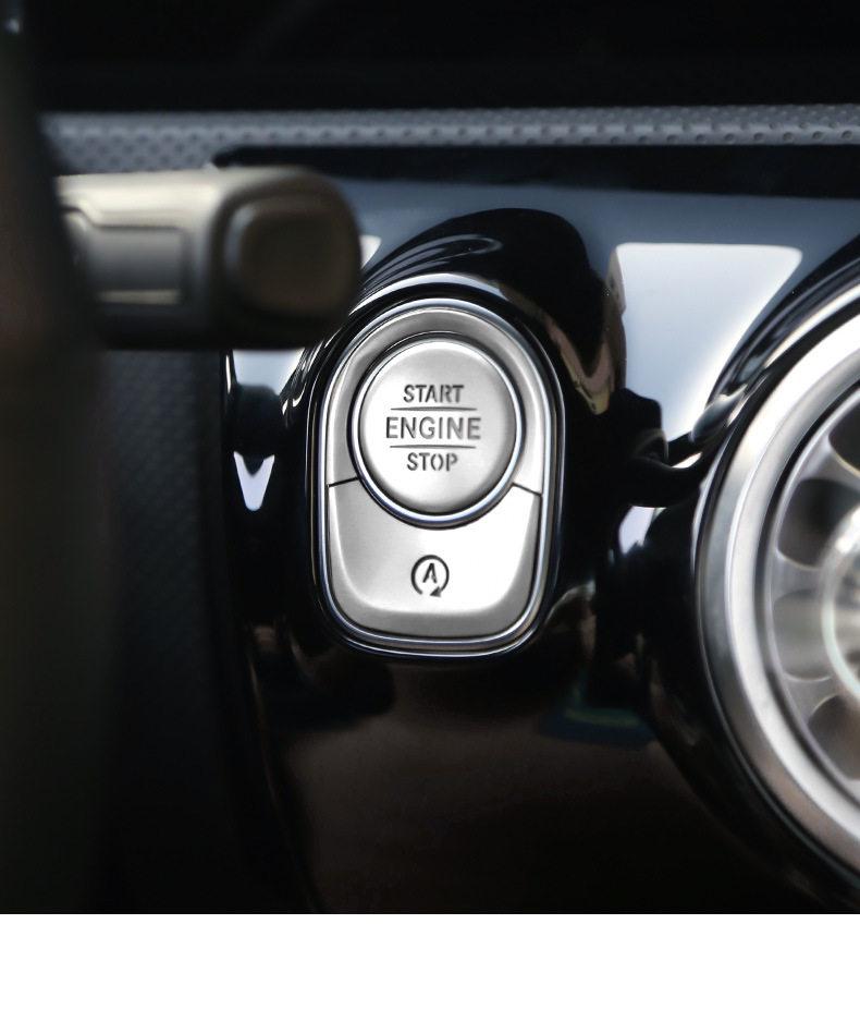 One-Key Start Interior Decor Stickers for Mercedes GLB200, GLA, CLA, A-Class, A180L, A200L