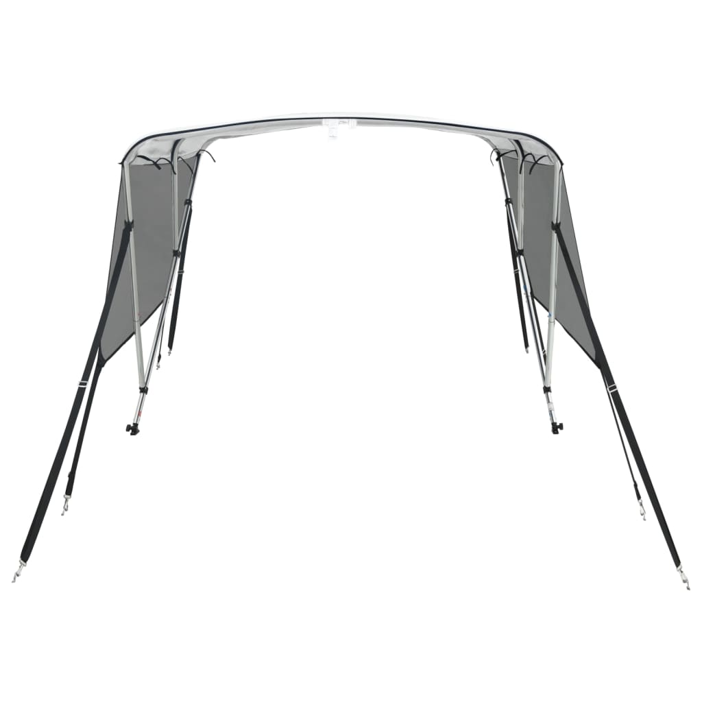 3 Bow Bimini Top with Mesh Side Panels 183 x (170 182) x 137 cm