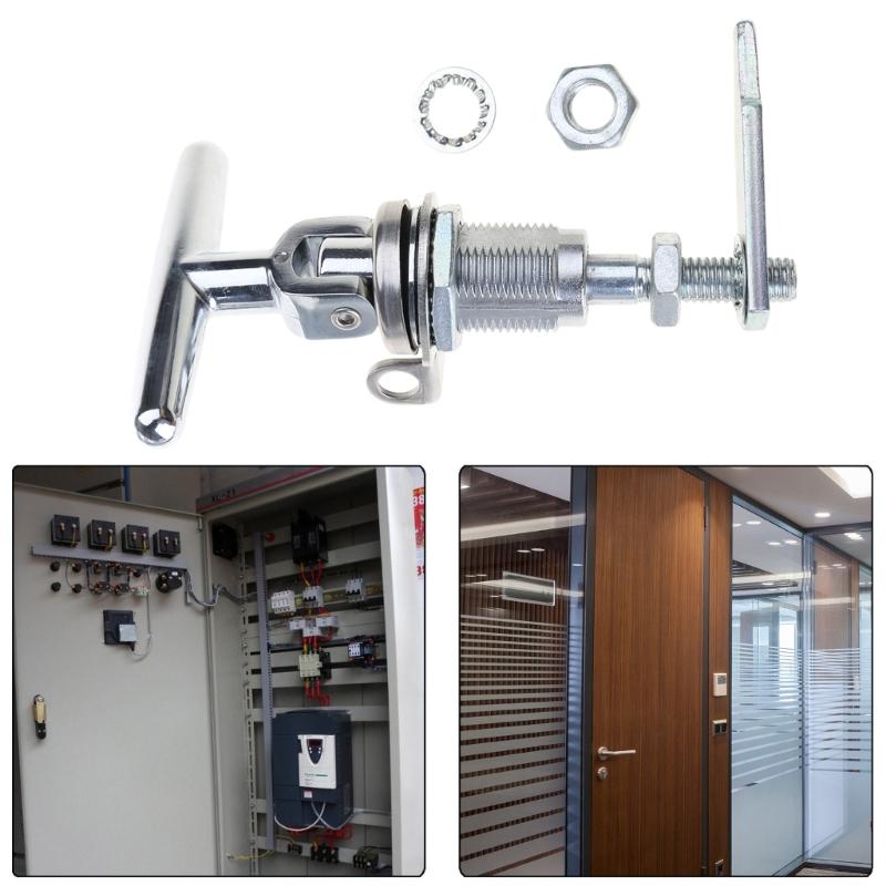 Secure Foldable T Handle Latchs Trailer Toolbox Drawer Cabinet Door Lock Accessories for Indoor Shop Office Door Locking
