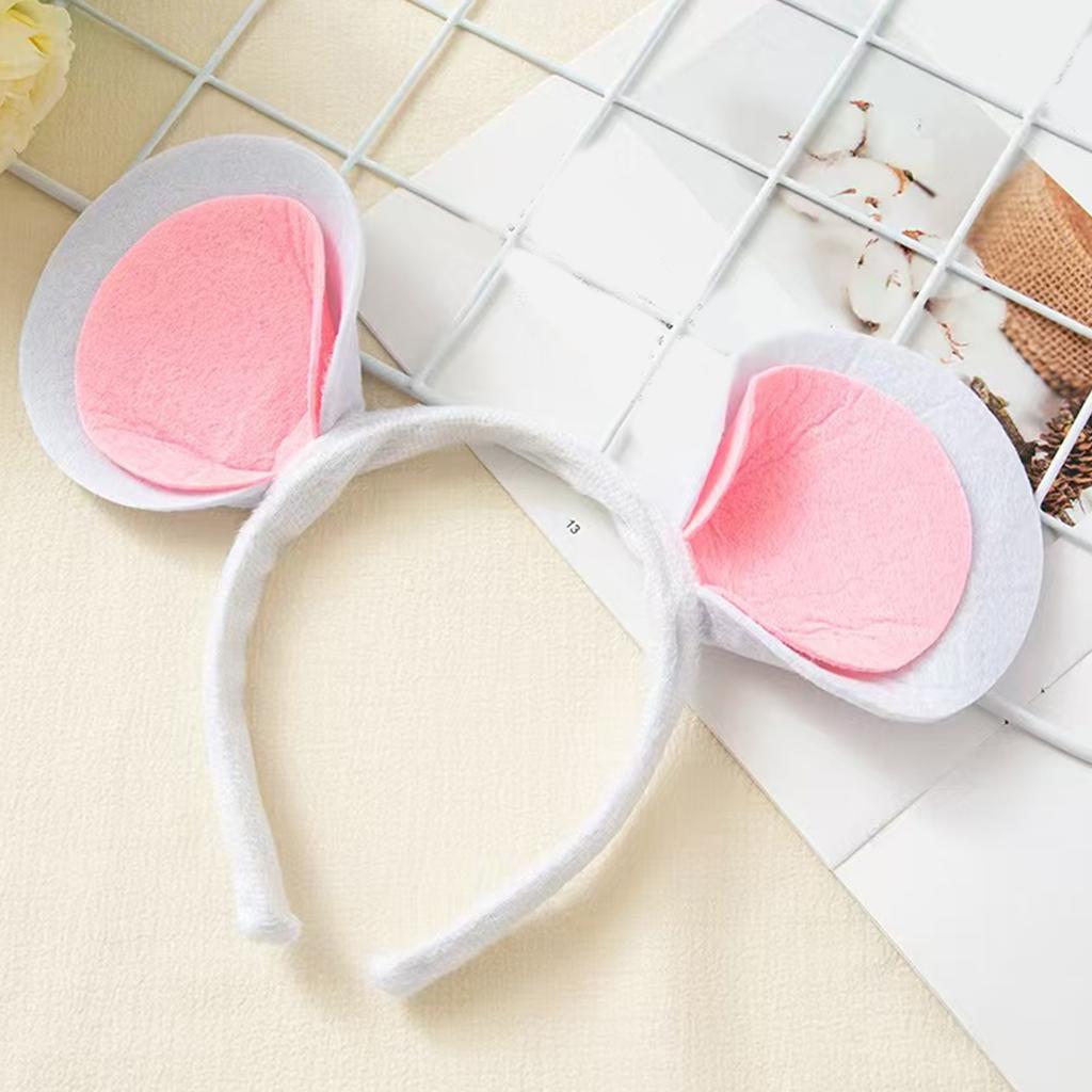 Mouse Ears Hairband Photo Props Kids Hair Hoop Headband Party Headpiece Fun Stage Headbands for Music Festival