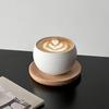 Retro Ceramic Cup with Saucer
