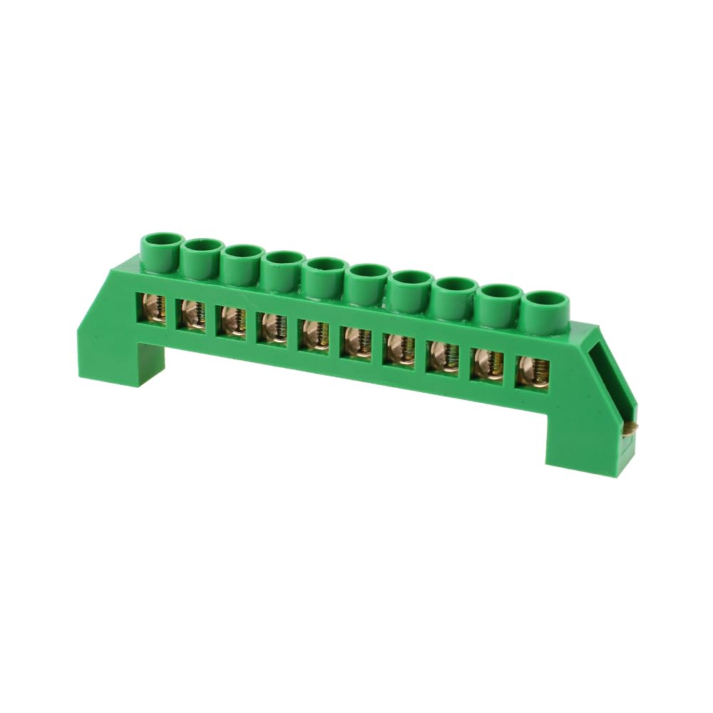 Bridge Design Zero Line 4-12 Pole Screw Brass Copper Grounding Strip Terminal Block Connector