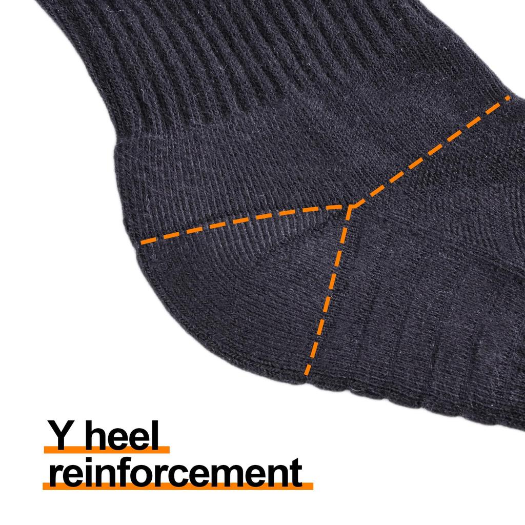 YUEDGE Thick Socks for Outdoor Set Men's Sports, Hiking, Activities, Trekking, Walking, Antibacterial, Deodorizing, Sweat-Wicking, Quick-Drying,
