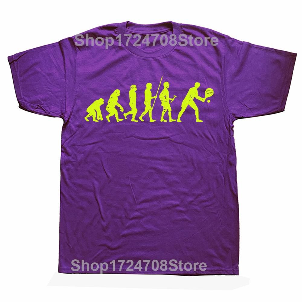 

Padel Evolution Funny Padel Design Graphic Tshirts Tshirt Men Womens Fashion Casual Oversized 100 Cotton T Shirt 4XL
