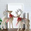 2 Pieces Christmas Reindeer Statues Animal Sculptures Ornament for Home