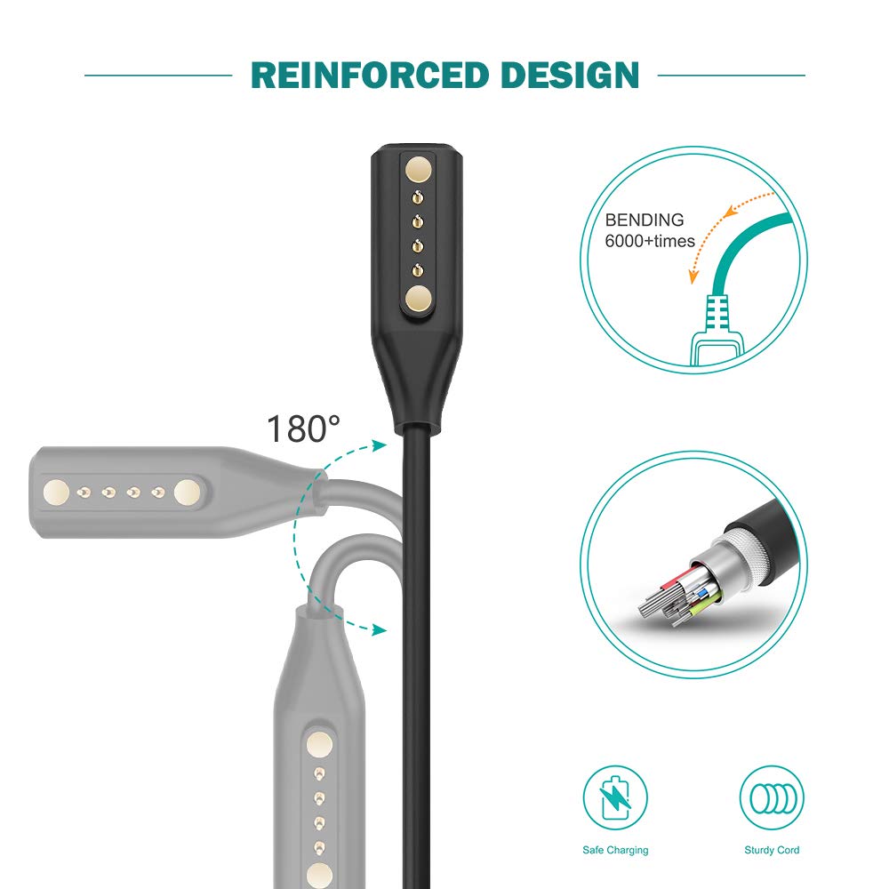 Charger Compatible with Bose Frames Alto S/M M/L, Bose Frames Rondo, Bose Frames Soprano, Bose Frames Tenor - USB Magnetic Charging Cable