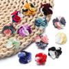 10pcs 2.5cm Cloth Fabric Flower Three Colors Handmade Artificial Flowers For DIY Wedding Party Clothing Headwear Decor Supplies