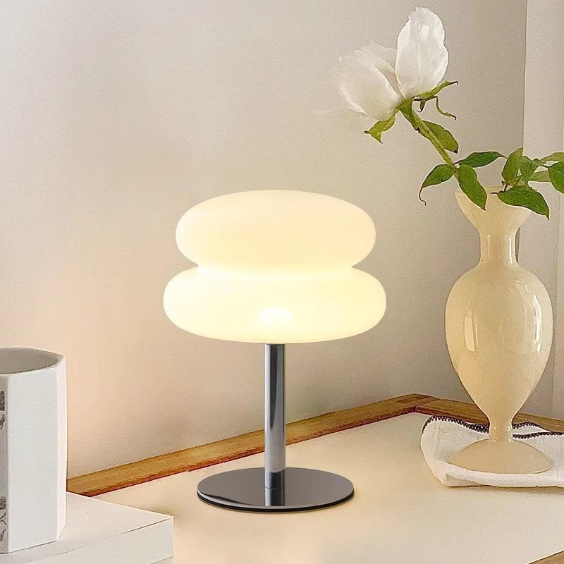 Nordic Bauhaus Mid-century Modern Creative Bedside Lamp for Minimalist Home Decor