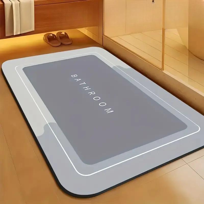 

Нескользящий впитывающий коврик для ванной из диатомита, мягкий и сверхвысококачественный быстросохнущий коврик для душа 40*60cm-Quick-Dry