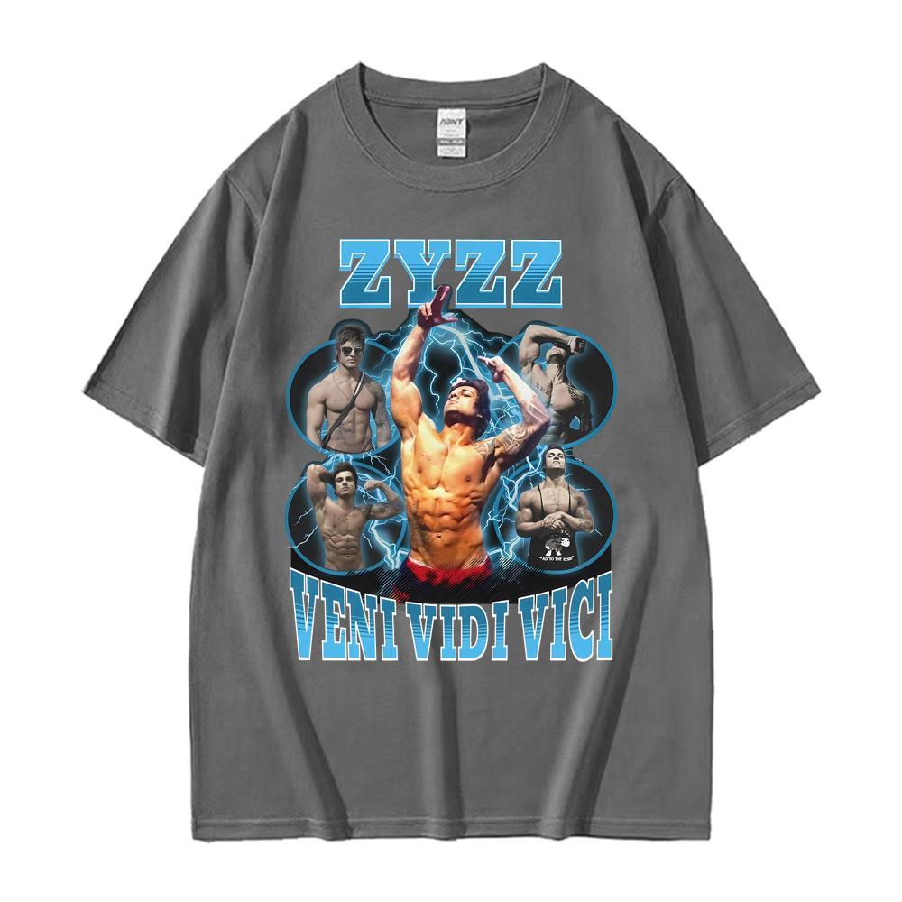 Inspiration Gym Zyzz Veni Vidi Vici Tshirt Fashion High Quality Tshirt 2025 Summer Mens Womens Extra Large Cotton Tshirt