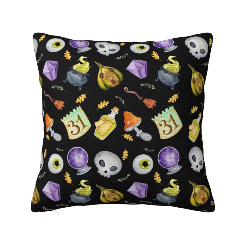 Custom Hocus Pocus Halloween Sanderson Sisters Throw Pillow Case Modern Cushion Cover Square Pillowcase