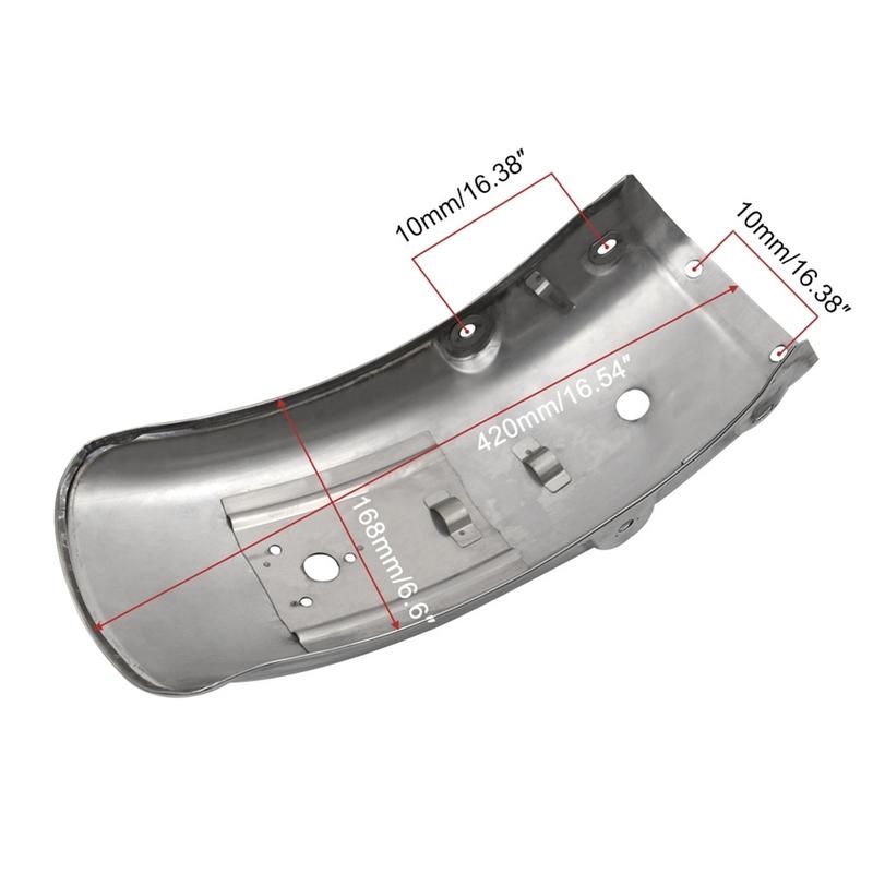 Stainless Steel Motorcycle Rear Fender Flares Mud Flaps Mudguard Splash Guard For GN125 GN250