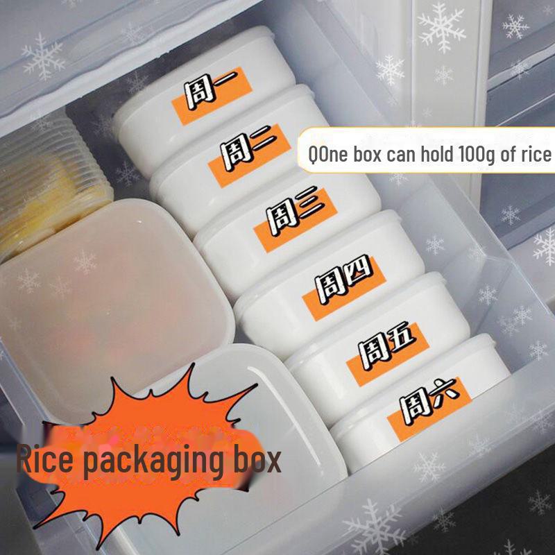 Microwavable Rice and Grain Lunch Box with Portion-Control for Healthy Storage