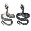 Punk Snake Ring for Men Women Exaggerated Antique Silver Color Fashion Personality Stereoscopic Opening Adjustable Ring