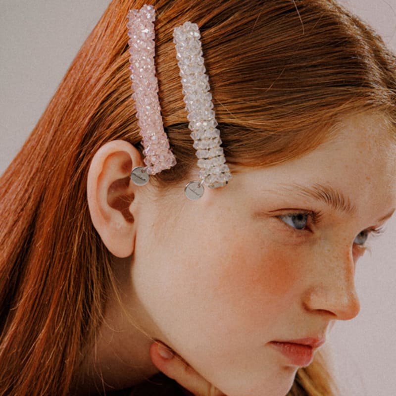 Mellotory Clear Bead Hairpin (2 Colors)